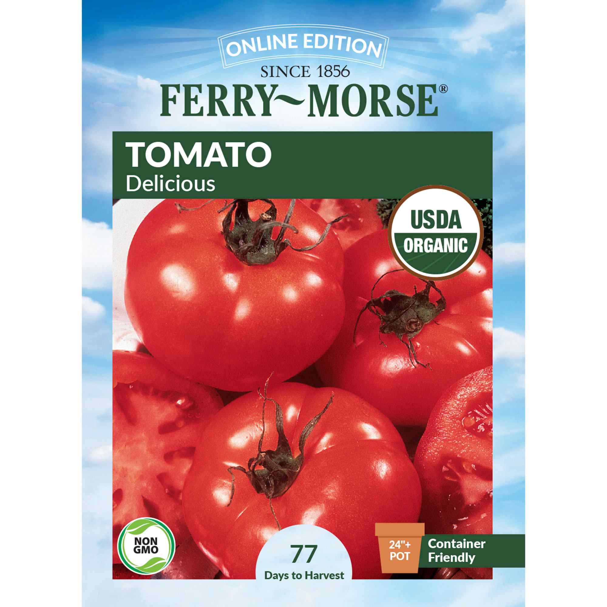 Ferry-Morse tomato delicious seed packet